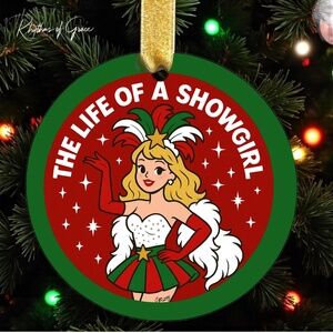 The Life of a Showgirl Christmas Ornament - Perfect Custom Gift for Swifties